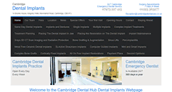 Desktop Screenshot of cambridgedentalimplants.com