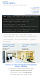Mobile Screenshot of cambridgedentalimplants.com